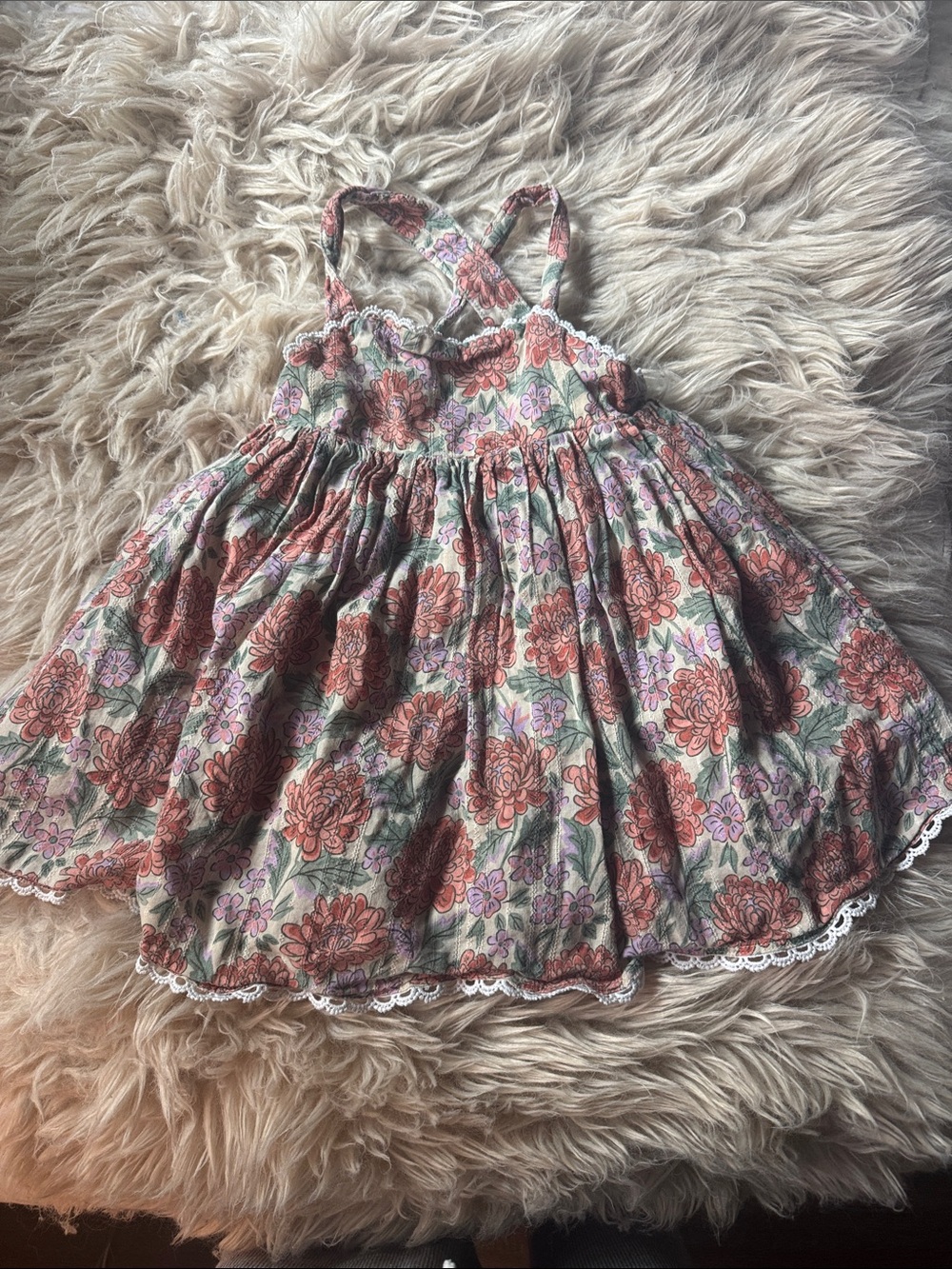 Tommy Bahama Floral Sundress in Pink, Green & Cream